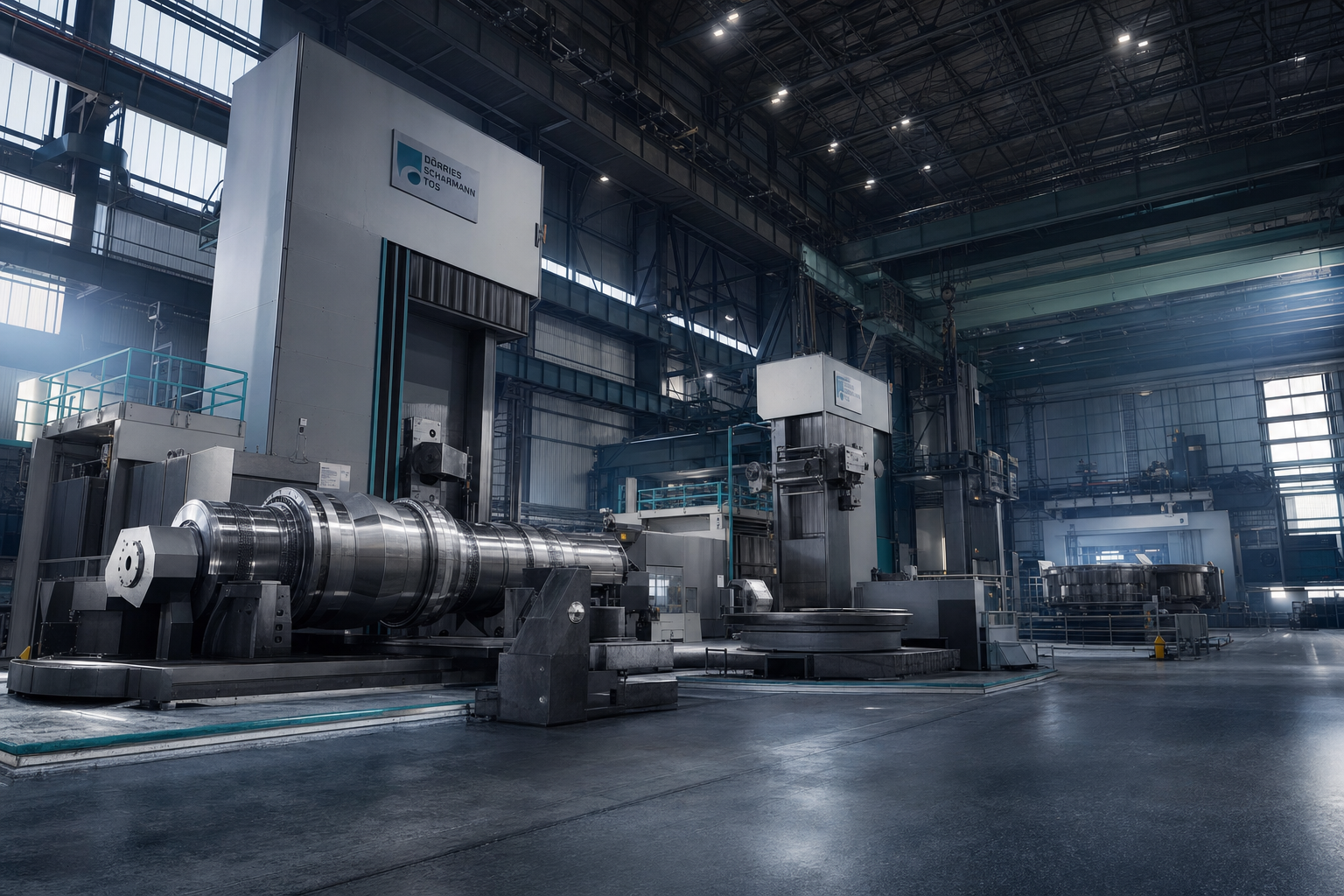AKTC Saudi heavy manufacturing facility with VTLs and bridge cranes